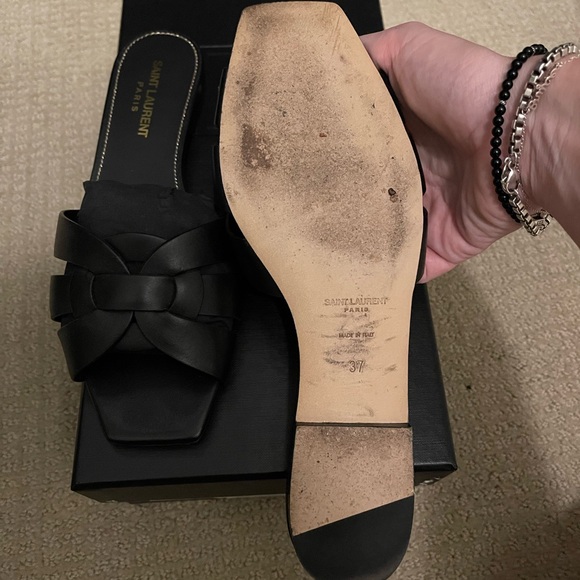 Black Saint Laurent Nu Pied Sandals - Picture 5 of 10